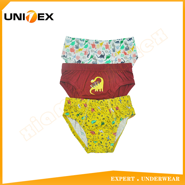 Chinese Underwear Manufacturers 3-Pack Basic 100%Cotton Fabric Boy's Boxer Briefs Underwear